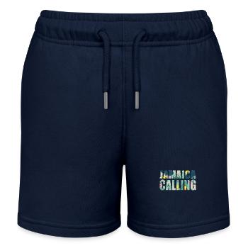 Jamaïque Souvenir Vacances Jamaïque Calling - Short de jogging enfant bio Stanley/Stella - bleu marine - Devant
