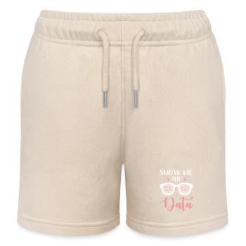 Show me the data analysis brilliance - Kids Organic Sweat Shorts by Stanley/Stella - soft Ecru - Front