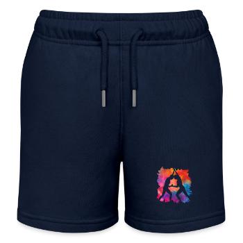 Wrestling - Kids Organic Sweat Shorts by Stanley/Stella - navy - Front