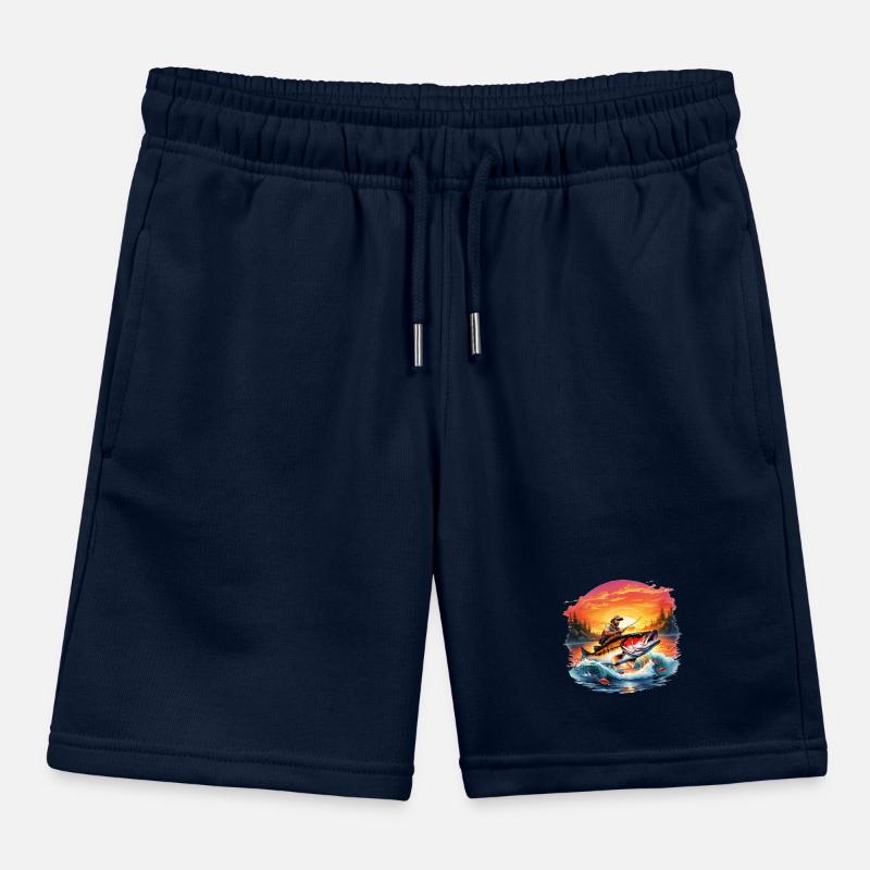 Perch Fish Kids Organic Sweat Shorts by Stanley/Stella