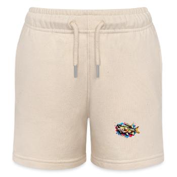 Poisson bar - Short de jogging enfant bio Stanley/Stella - écru doux - Devant