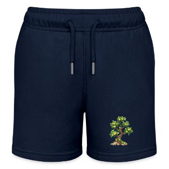 Citronnier, Idylle Naturelle, Rafraîchissement - Short de jogging enfant bio Stanley/Stella - bleu marine - Devant