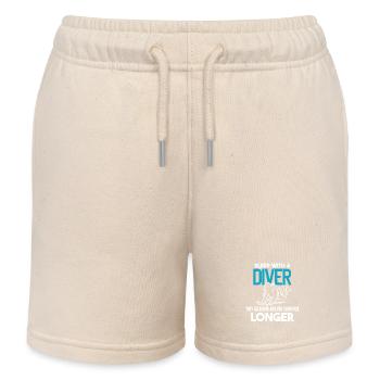 Sleep with a diver - depth and endurance - Kids Organic Sweat Shorts by Stanley/Stella - soft Ecru - Front