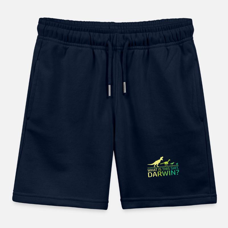 Drôle d’évolution Dino dinosaure Darwin T-Rex Short de jogging enfant bio Stanley/Stella