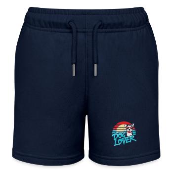 DOG LOVER - Kids Organic Sweat Shorts by Stanley/Stella - navy - Front