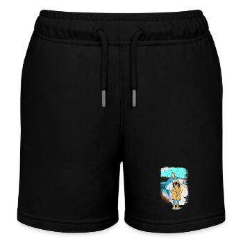Frosch Mädchen Regen Wetter Kröte Kind - Kinder Organic Joggingshorts Mini Bolter von Stanley/Stella - Navy - Vorne