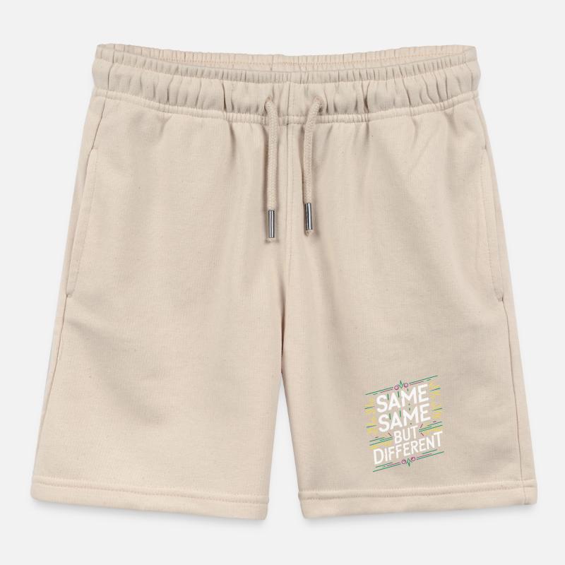 Same Same But different Thailand Traveler Backpack Kids Organic Sweat Shorts by Stanley/Stella