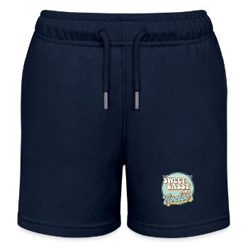 Sweet Sassy and 12 12th Birthday Party Celebrant - Kinder Organic Joggingshorts Mini Bolter von Stanley/Stella - Navy - Vorne