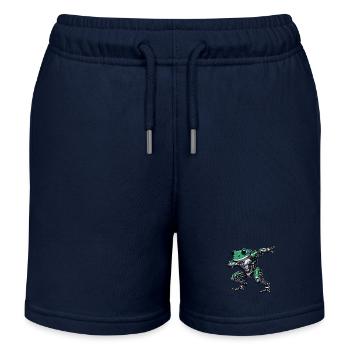 Cool Robot Grenouille Dabbing Mech Cyborg - Short de jogging enfant bio Stanley/Stella - bleu marine - Devant