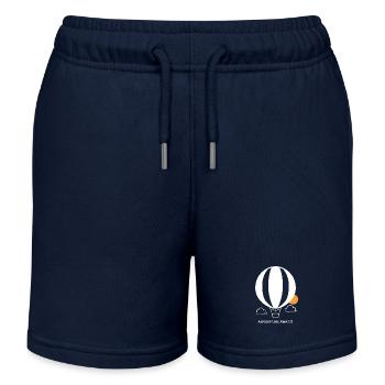 Vol en montgolfière Sky I Gift - Short de jogging enfant bio Stanley/Stella - bleu marine - Devant