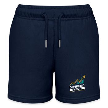 Lustige finanzielle Unabhängigkeit von Dividendeninvestoren - Kinder Organic Joggingshorts Mini Bolter von Stanley/Stella - Navy - Vorne