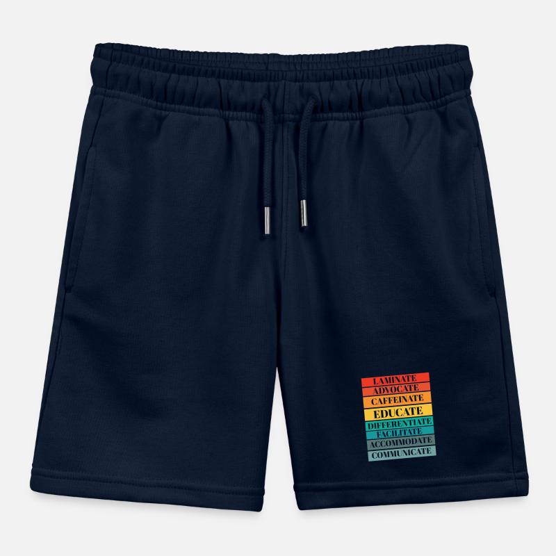 SPED Teacher Laminate Collaborate Autism Kids Organic Sweat Shorts by Stanley/Stella
