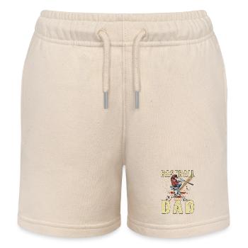 Papa de baseball - Short de jogging enfant bio Stanley/Stella - écru doux - Devant