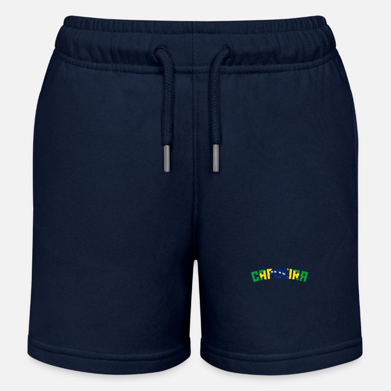 Capoeira - Short de jogging enfant bio Stanley/Stella - bleu marine