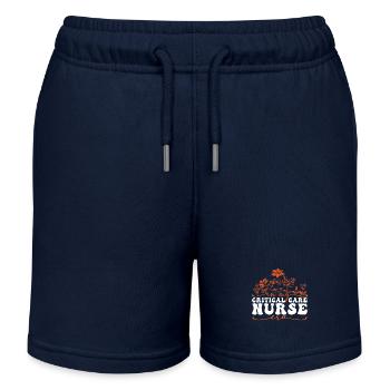 In My Critical Care Nurse Era - Kids Organic Sweat Shorts by Stanley/Stella - navy - Front