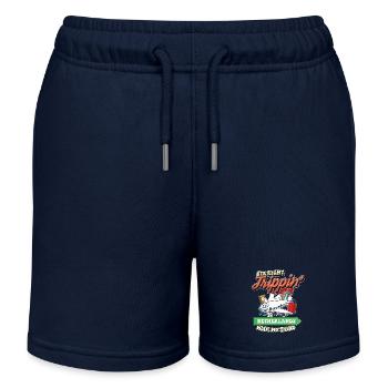 Straight Trippin' To Netherlands With My Tribe - Kinder Organic Joggingshorts Mini Bolter von Stanley/Stella - Navy - Vorne