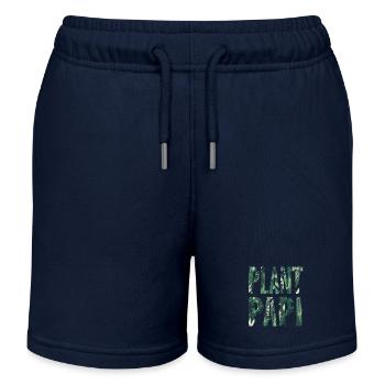 Plant Papi Urban Jungle Pflanzendesign - Kinder Organic Joggingshorts Mini Bolter von Stanley/Stella - Navy - Vorne