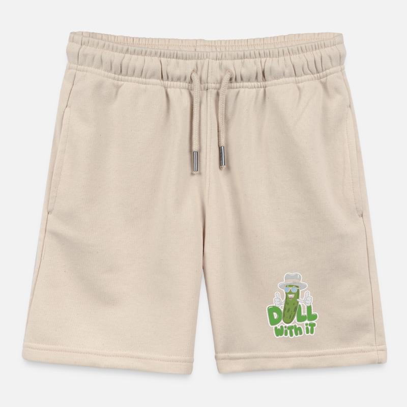 concombre blague aneth avec son design drôle Short de jogging enfant bio Stanley/Stella
