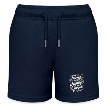 Freunde Sind Die Familie, Die Wir Wählen - Kinder Organic Joggingshorts Mini Bolter von Stanley/Stella - Navy - Vorne