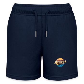 Azores Portugal Souvenir Retro Design - Kinder Organic Joggingshorts Mini Bolter von Stanley/Stella - Navy - Vorne