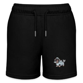 Teckel déguisé en poisson - Short de jogging enfant bio Stanley/Stella - bleu marine - Devant