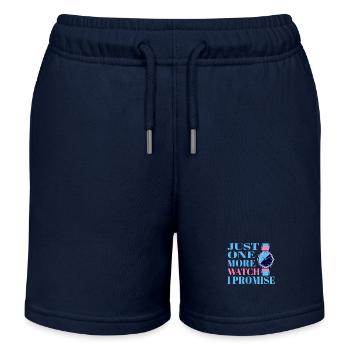 Juste une montre de plus, je vous le promets – pour - Short de jogging enfant bio Stanley/Stella - bleu marine - Devant