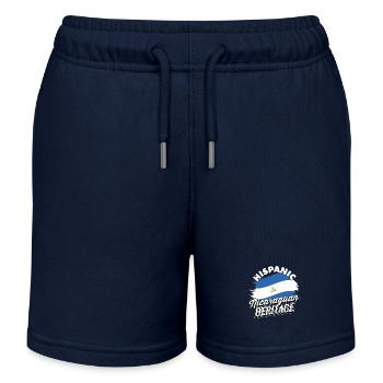 Hispanisches Erbe Nicaraguas Kulturerbe Nicaragua - Kinder Organic Joggingshorts Mini Bolter von Stanley/Stella - Navy - Vorne