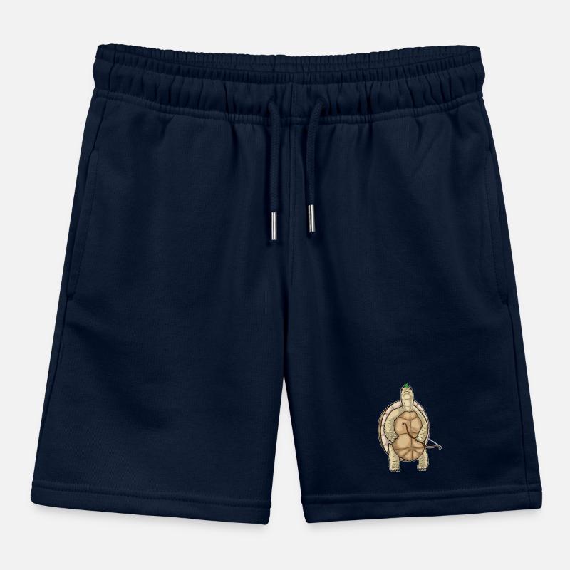 Turtle Archer Bow Kids Organic Sweat Shorts by Stanley/Stella