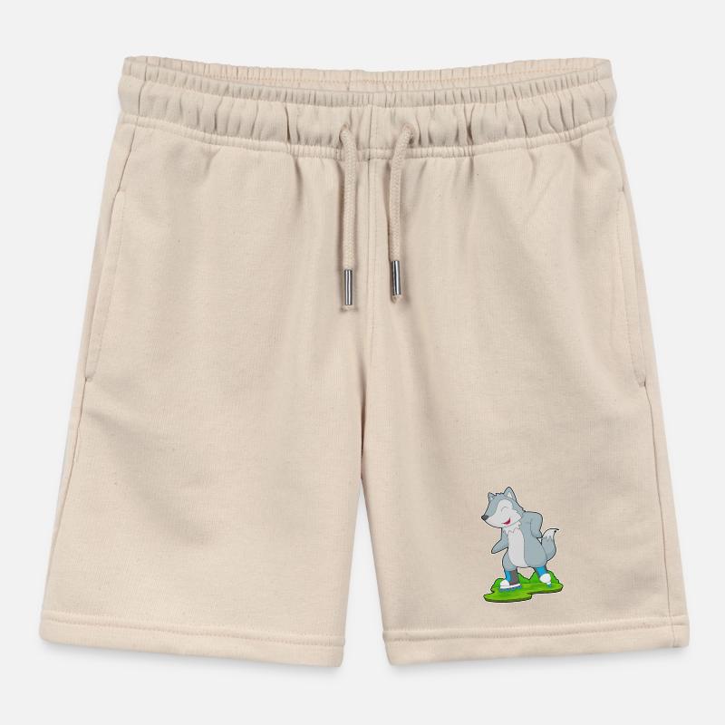 Wolf Inline skating roller skates Kids Organic Sweat Shorts by Stanley/Stella