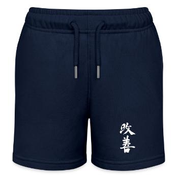 Amélioration Kaizen : progrès continu - Short de jogging enfant bio Stanley/Stella - bleu marine - Devant