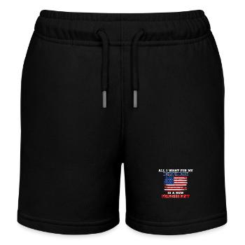 Alles Was Ich Mir Zum Geburtstag Wünsche Ist Ein - Kinder Organic Joggingshorts Mini Bolter von Stanley/Stella - Navy - Vorne
