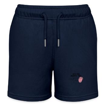 Hé! Vous avez laissé tomber cet humour cérébral - Short de jogging enfant bio Stanley/Stella - bleu marine - Devant
