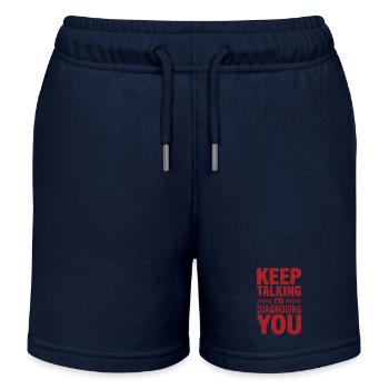 Reden Sie weiter, ich diagnostiziere Sie Lustige Psychologie - Kinder Organic Joggingshorts Mini Bolter von Stanley/Stella - Navy - Vorne