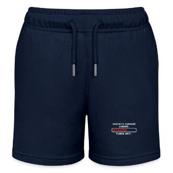 Chargement des commentaires sarcastiques s’il vous plaît attendez Programmeur - Short de jogging enfant bio Stanley/Stella - bleu marine - Devant
