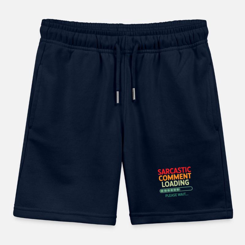 Sarcastic comment loading please wait Programmer Kids Organic Sweat Shorts by Stanley/Stella