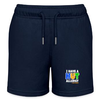 J’ai une allergie aux noix drôle de dicton pour - Short de jogging enfant bio Stanley/Stella - bleu marine - Devant