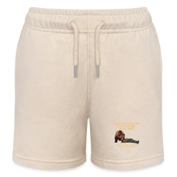 Astuce d’attaque d’ours : Feindre la mort pour l’attaque - Short de jogging enfant bio Stanley/Stella - écru doux - Devant