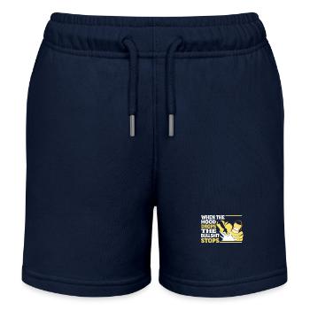 Wenn Der Helm Fällt Stoppt Der Unsinn Kreativer - Kinder Organic Joggingshorts Mini Bolter von Stanley/Stella - Navy - Vorne
