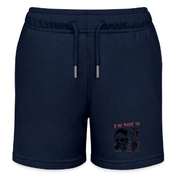 Ich bin 51 plus Mittelfinger - 52. Geburtstag - Kinder Organic Joggingshorts Mini Bolter von Stanley/Stella - Navy - Vorne