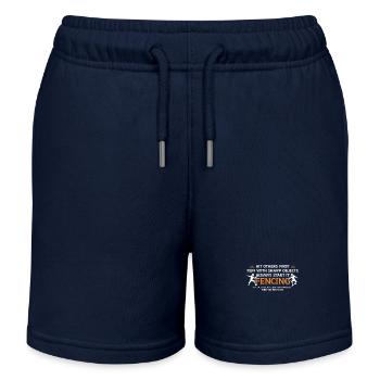 Fencing: Folge Deinen Instinkten, Verwandle - Kinder Organic Joggingshorts Mini Bolter von Stanley/Stella - Navy - Vorne