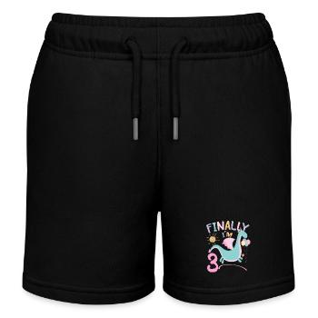 3rd birthday Girl Dracon 3 Years Old Gifts - Kinder Organic Joggingshorts Mini Bolter von Stanley/Stella - Navy - Vorne