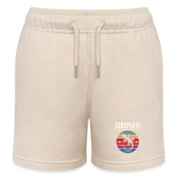 Echsperte Echspertin Lustiger Wortwitz Reptilien - Kinder Organic Joggingshorts Mini Bolter von Stanley/Stella - Natur - Vorne