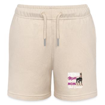 Maman Doberman Comme une maman normale, mais plus cool - Short de jogging enfant bio Stanley/Stella - écru doux - Devant