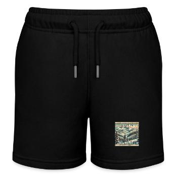 Aspen Ski Resort Ski Snowboard Hiver Vintage - Short de jogging enfant bio Stanley/Stella - bleu marine - Devant