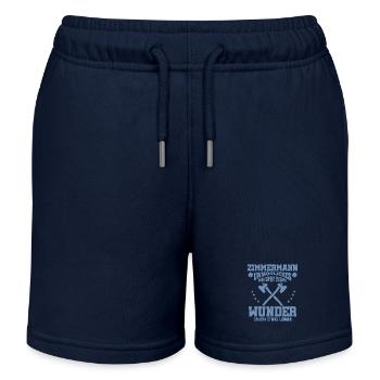 Zimmermann – Unmögliches wird sofort erledigt - Kinder Organic Joggingshorts Mini Bolter von Stanley/Stella - Navy - Vorne