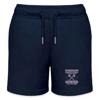 Zimmermann – Unmögliches wird sofort erledigt - Kinder Organic Joggingshorts Mini Bolter von Stanley/Stella - Navy - Vorne