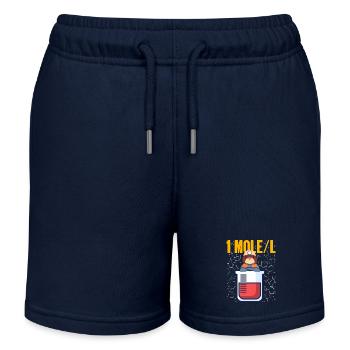 Maulwurf - Kinder Organic Joggingshorts Mini Bolter von Stanley/Stella - Navy - Vorne