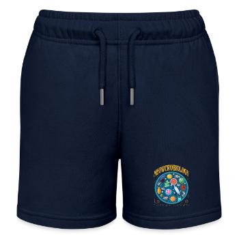 Mauzkrobiologie - Kinder Organic Joggingshorts Mini Bolter von Stanley/Stella - Navy - Vorne