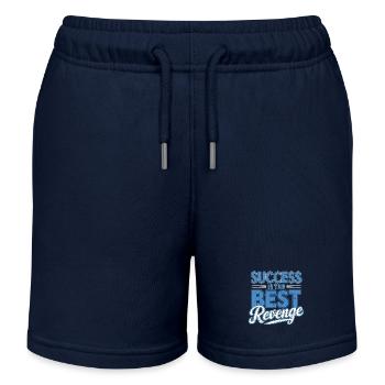 Success is the best revenge Moitvational - Kids Organic Sweat Shorts by Stanley/Stella - navy - Front