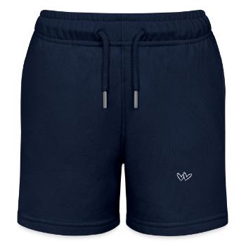 Herz Liebe Valentinstag Freundschaft Zweisamkeit - Kinder Organic Joggingshorts Mini Bolter von Stanley/Stella - Navy - Vorne